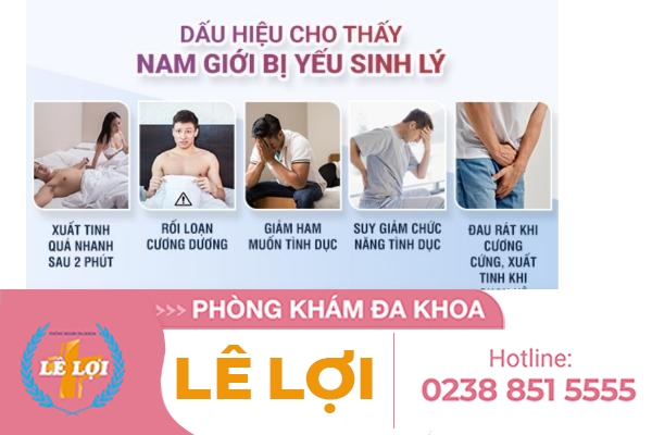Những dấu hiệu yếu sinh lý dễ nhận biết .