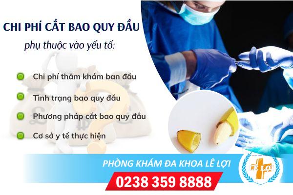 Chi phí cắt bao quy đầu năm 2019 giá bao nhiêu tiền ?