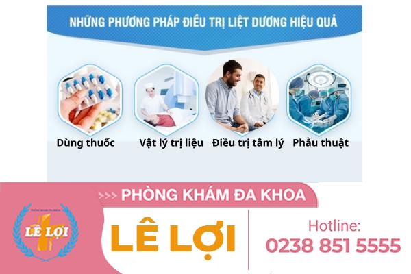 Cách hỗ trợ chữa liệt dương hiệu quả cao tại Phòng khám Lê Lợi