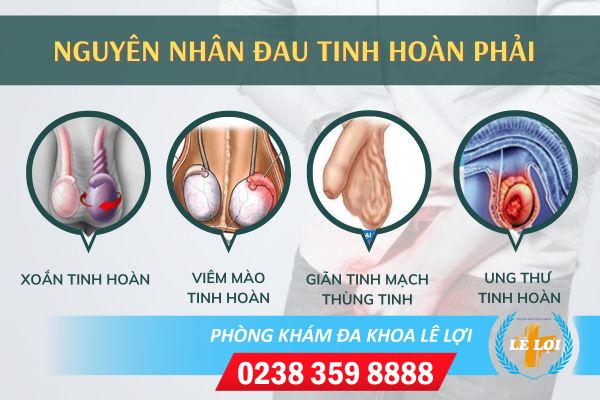 Những căn bệnh có triệu chứng đau tinh hoàn phải