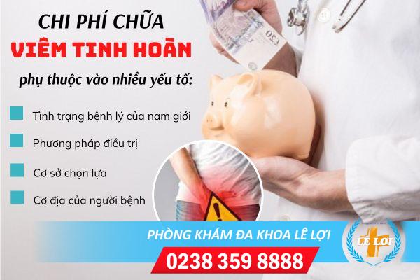 Chi phí chữa viêm tinh hoàn hiện nay bao nhiêu?