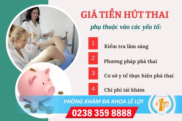 Giá tiền hút thai hiện nay bao nhiêu?