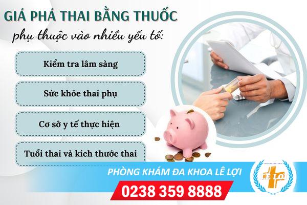 Giá phá thai bằng thuốc bao nhiêu?