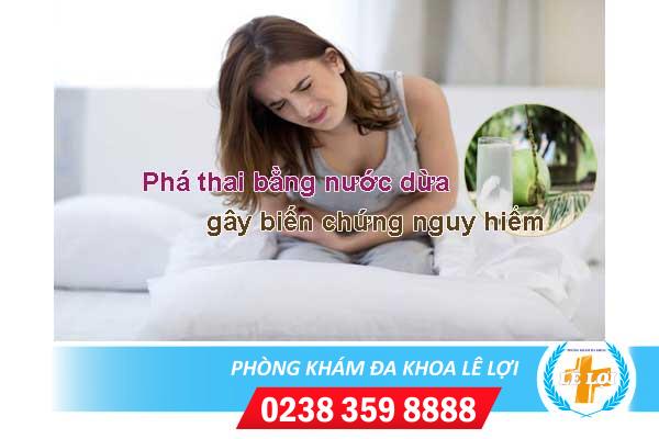 Cách phá thai bằng nước dừa có an toàn không?