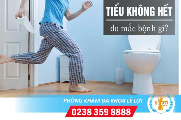 Tiểu không hết là bị bệnh gì nguy hiểm không?