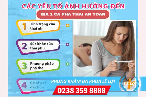 Giá 1 ca phá thai an toàn bao nhiêu?
